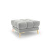 POUF Mamaia aus Samt silber - Silberfarben, Textil (60/41/60cm) - Micadoni