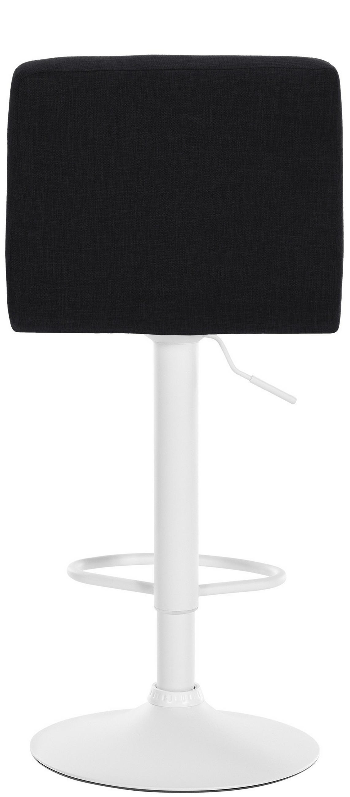 BARHOCKER Calma 94-114x46x47 cm Schwarz - Schwarz, Textil (46/94/47cm) - furnicato