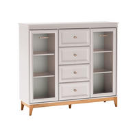 KOMMODE Windsor W-07 - Kaschmir/Eichefarben, Holz/Holzwerkstoff (142/126/41cm) - MIRJAN24