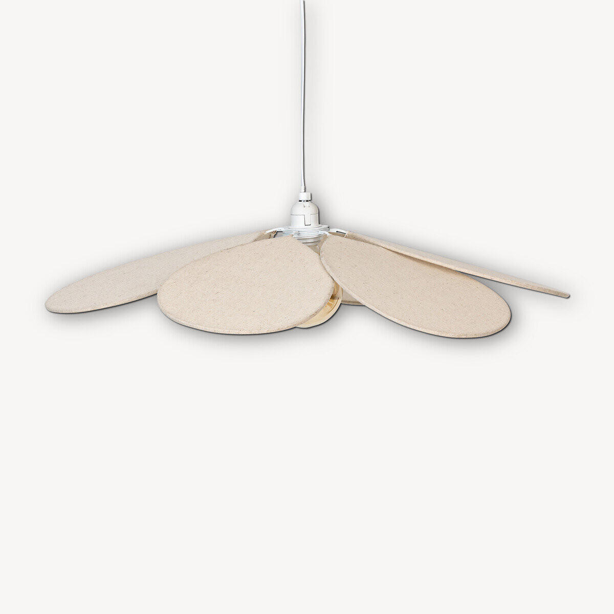 DECKENLEUCHTE Naya Ø 72 cm - Beige, Naturmaterialien (72/72/118cm) - Atmosphera Createur d´interieur