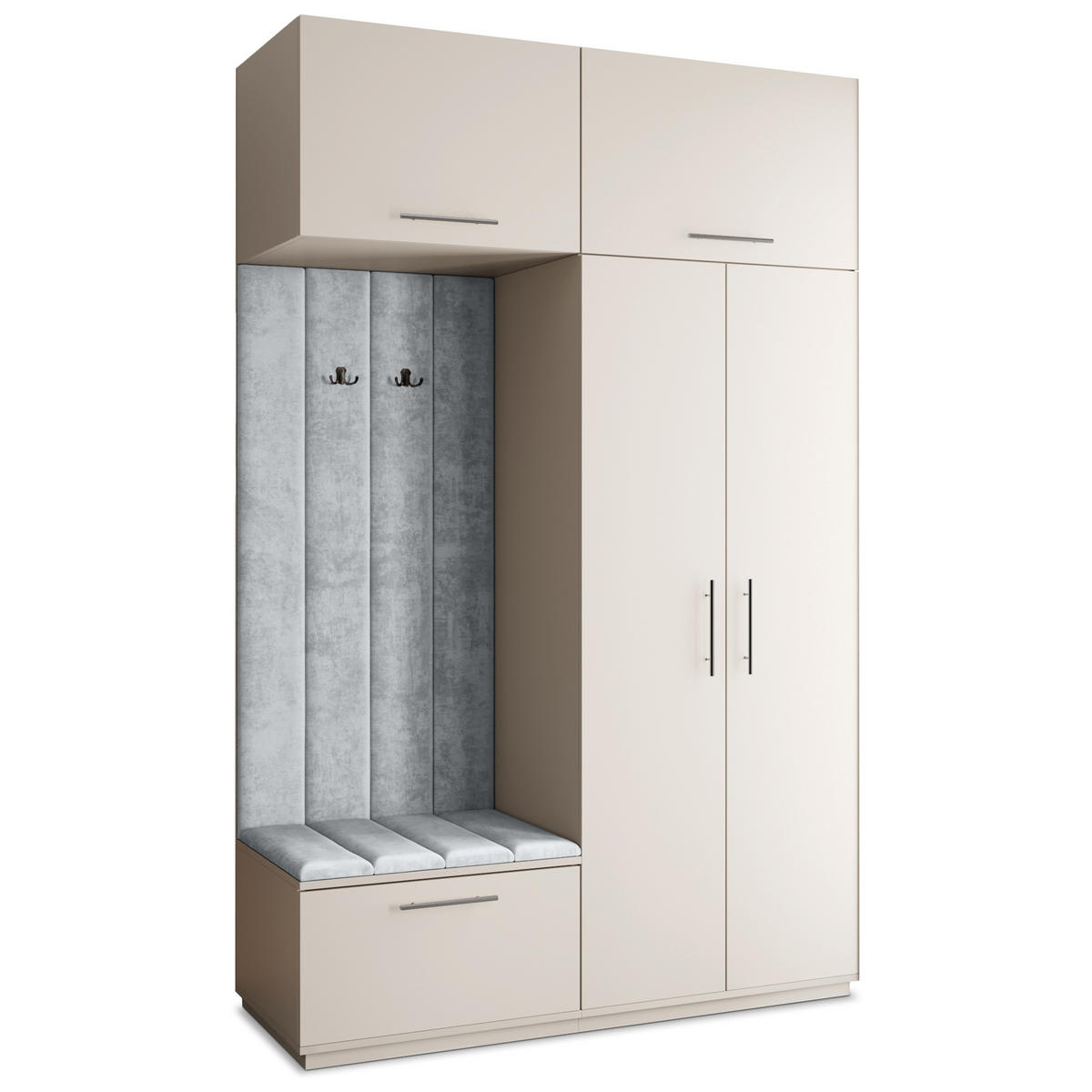 GARDEROBENSCHRANK REMA 150/240/60 cm Modern Kaschmir - Kaschmir, Holzwerkstoff (150/240/60cm) - MASSENO