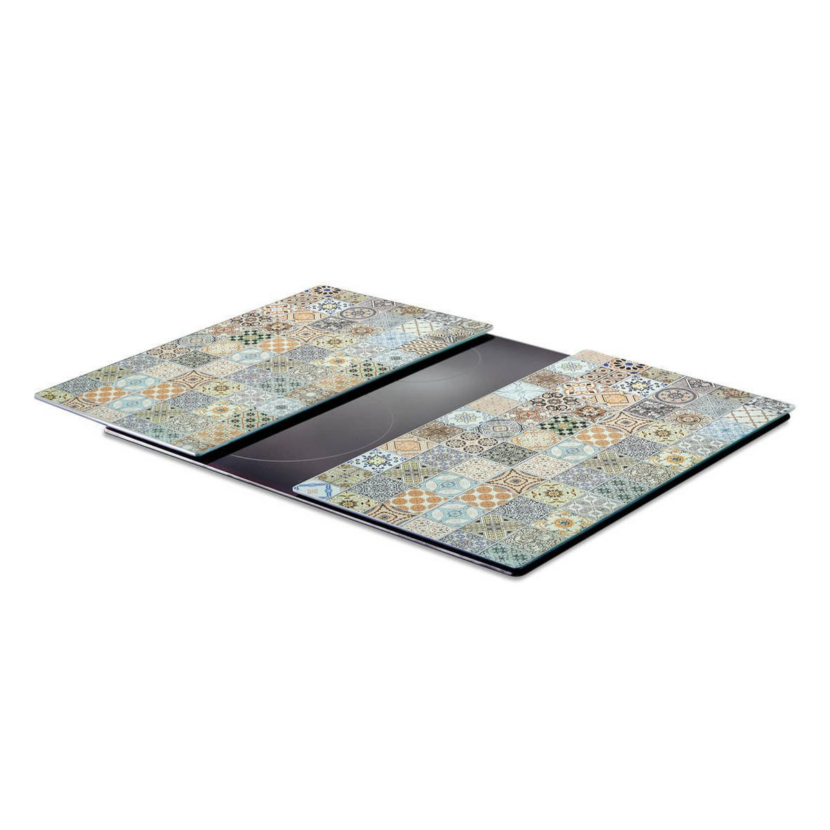 GLASPLATTEN für Herd Mozaika 52/30 cm - Multicolor, Glas (30/52cm) - ZELLER
