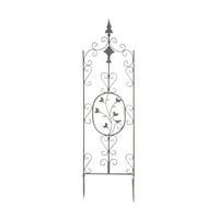 RANKGITTER Burk antik-grün - Grau, Metall (35/122/7cm) - TPFGarden