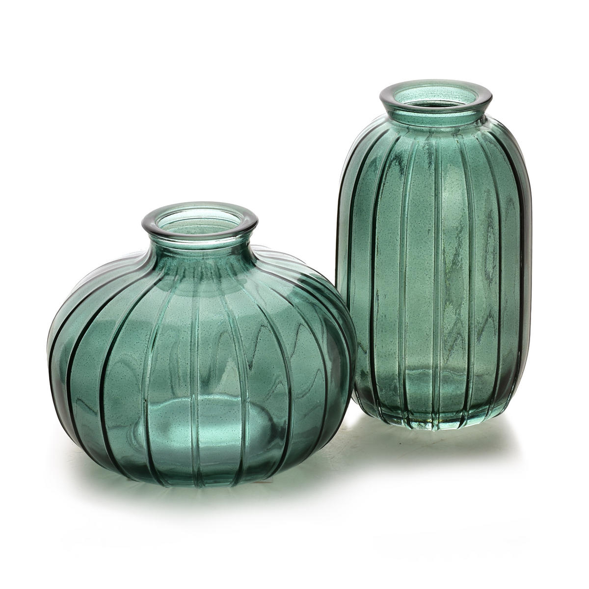 VASE SERENITE Grün Glas - Grün, Glas (12cm) - Mondex