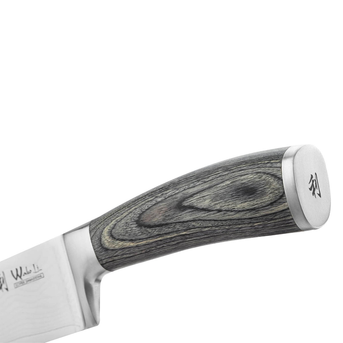 MESSERSET 5-TEILIG 8–20 cm - Grau, Holz/Metall - Wakoli