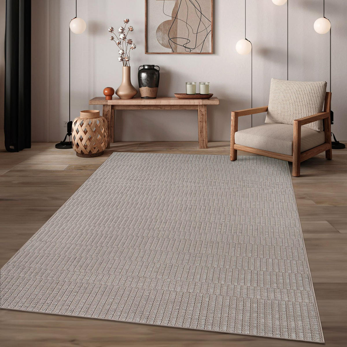OUTDOORTEPPICH Boho Beige 200 x 280 cm - Beige, Kunststoff (200/280cm) - TT Home