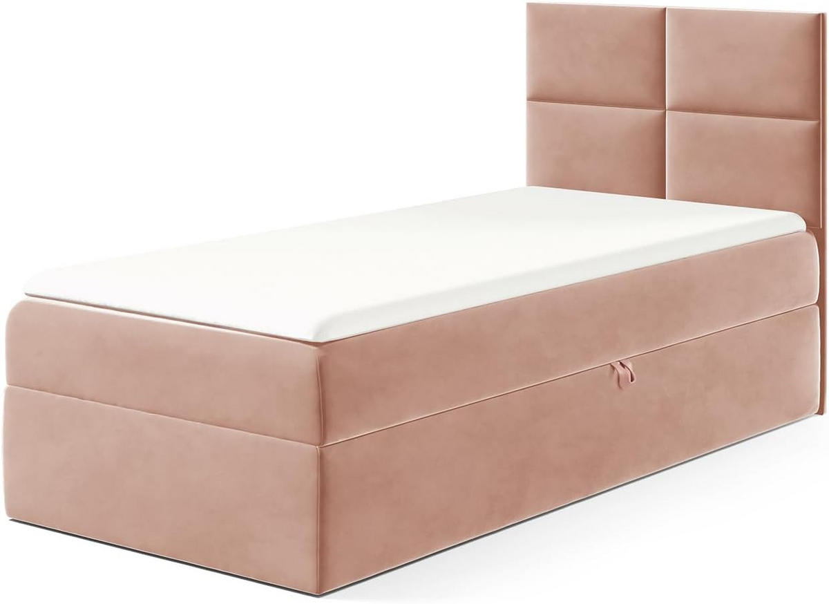 KINDERBETT MINO 3 - Pink, Holzwerkstoff (104/208cm) - Meblini