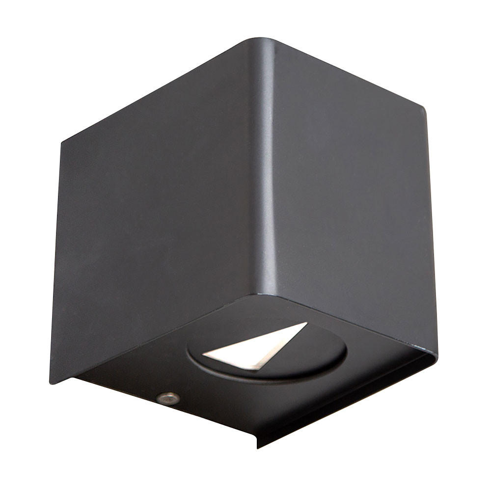 LED AUSSEN-WANDLEUCHTE HUSUM Schwarz - Schwarz, Kunststoff (10/11.5/10cm) - Nowa