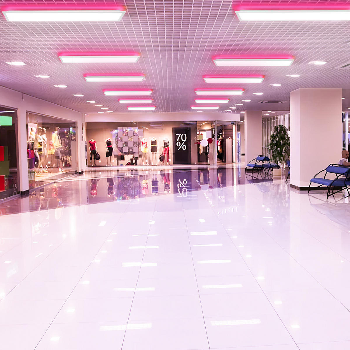 DECKENLEUCHTE PA1061HV LED Panel 120/30/3.9 CM 2er-Set - Weiß, Metall (120/30/3.9cm) - LOVHAUS