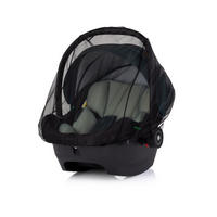 BABYSCHALEN-REGENSCHUTZ Babyschalen-Moskitonetz MKKSTK025 schwarz Polyester, ab Geburt, leicht zu reinigen, für unterwegs, kompakt - Schwarz, Textil (24/4/21cm) - Chipolino