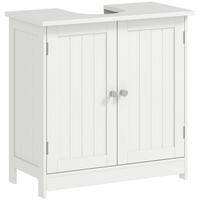 WASCHBECKENUNTERSCHRANK DE-15947 mit U-Aussparung Weiß - Weiß, Holzwerkstoff (60/60/30cm) - ComfortXL