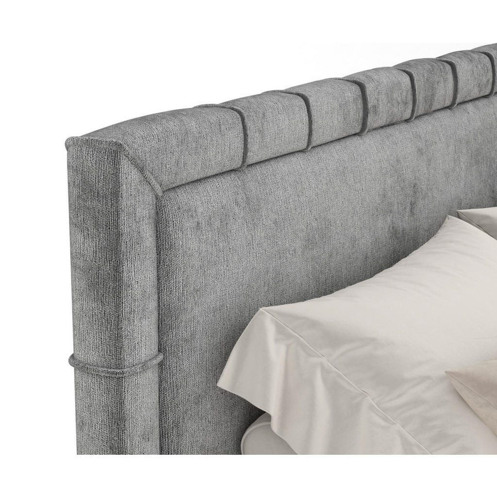 Thumbnail - Maison de Reve Boxspringbett, Grau, Textil, Buche, Kiefer, H3, Höhe ca. 36 cm, 160x200 cm, Oeko-Tex® Standard 100, FSC 1...