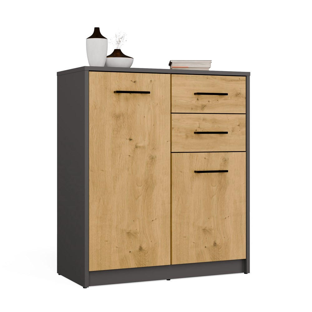 BYRÅ Antracit, Artisan 74/85/35 85/74/35 cm