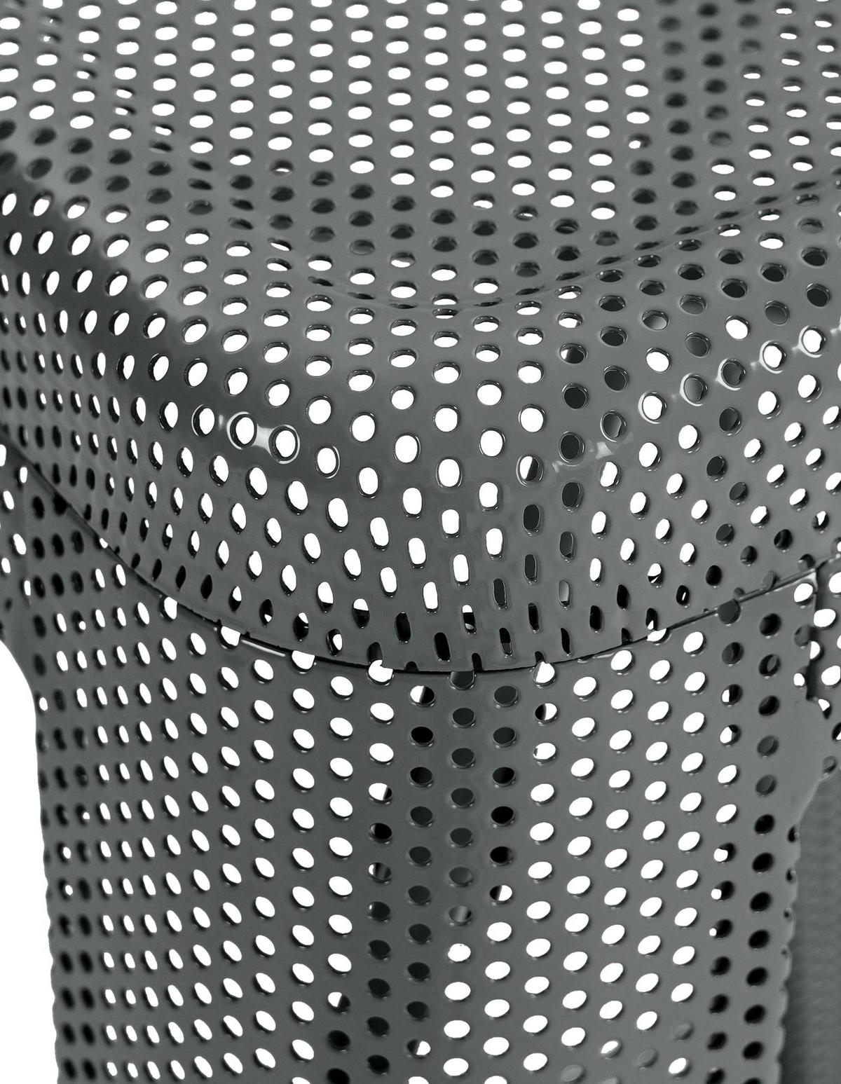 BARHOCKER Metall grau - Grau, Metall (43/77/43cm) - CLP