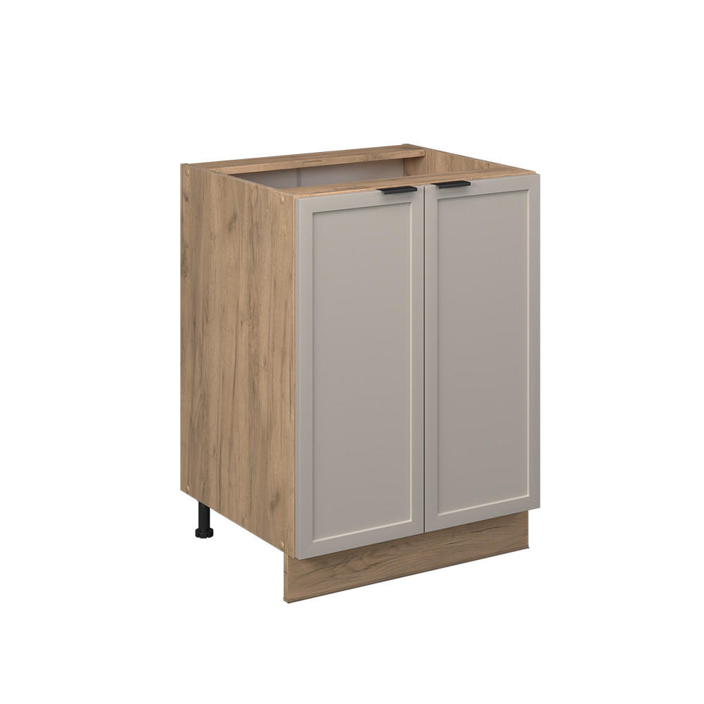 KÖKSUNDERSKÅP Fame-Line Gråbeige 60 cm utan bänkskiva Grå, Honungsek 82/60/51.6 cm