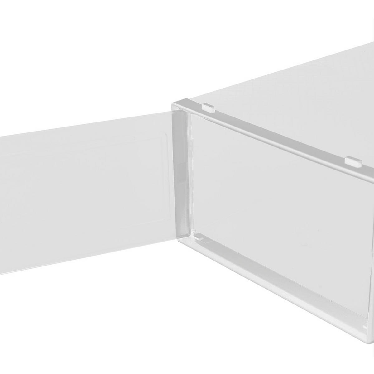 SCHUHBOXEN Kunststoff Weiß 12er-set 33x23x14cm- Einfacher doppelrahmen klappbarer mehrschichtiger Aufbewahrungsständer - Weiß, Kunststoff (23/14/33cm) - Livingandhome