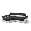 ECKSOFA L REBI L3 Rainbow 27/31 Links mit Schlaffunktion, Grau/Weiß - Weiß/Grau, Textil (251/140cm)