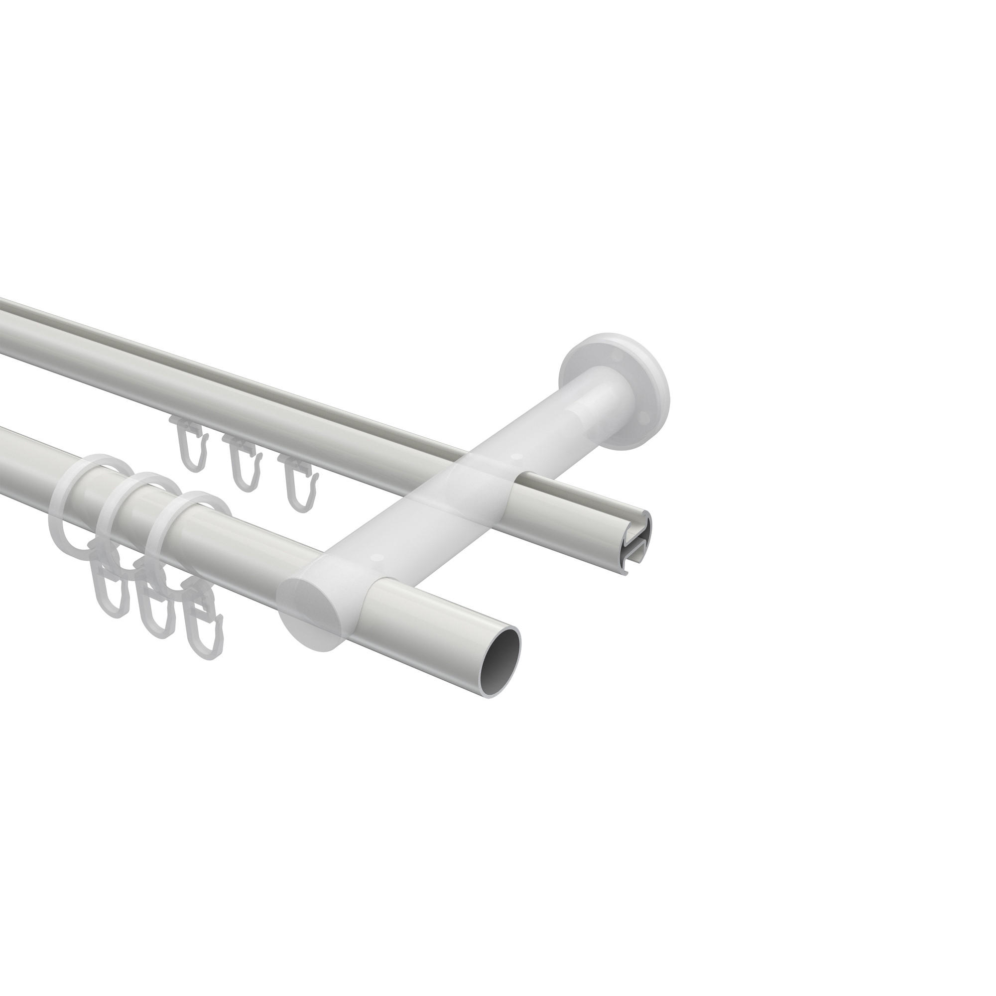 Thumbnail - Interdeco Gardinenstange, Weiß, Metall, 420 cm, Wohntextilien, Gardinen & Vorhänge, Gardinen-Stangen