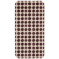 KOUPELNOVÁ PŘEDLOŽKA Puntíky - Vzor - Hnědý 60x120 cm - bordeaux, textil/plast (60/120cm)