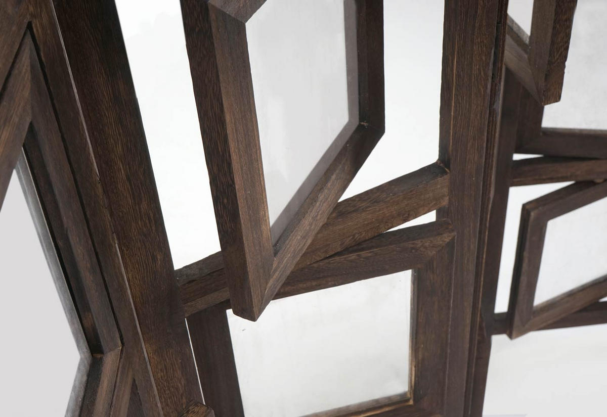 PARAVENT BILDGALERIE Braun - Braun, Holz (125/161/2cm) - MCW