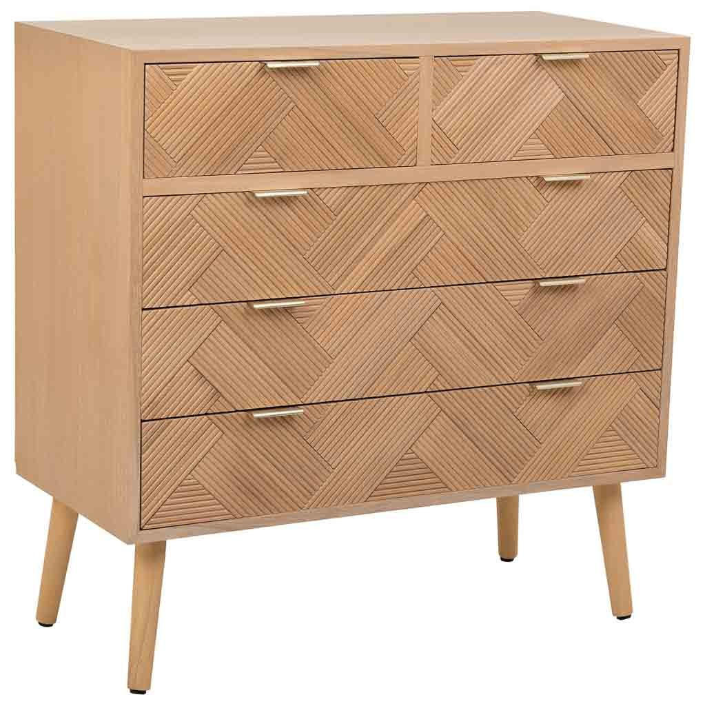 KOMMODE aus Holz 80x39,5x81 braunem - Braun, Holzwerkstoff (40/80/81cm) - Wanderlust