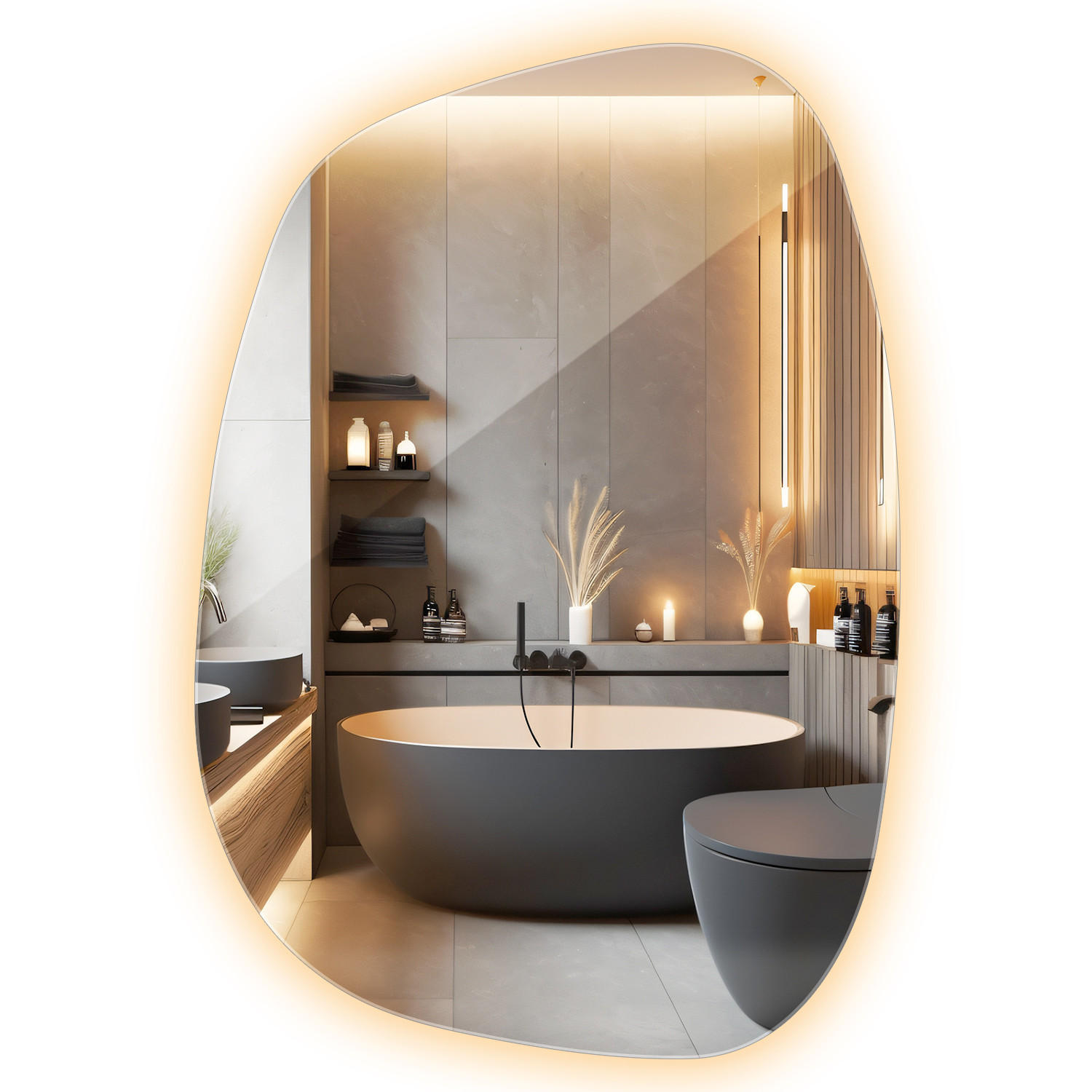 Wallfluent Led Transparent 90.9x66x0.4 cm