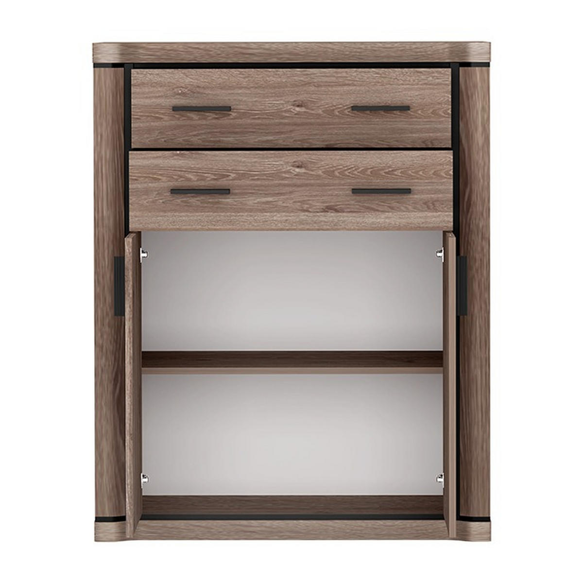 KOMMODE Dallas D-6 97 x 123 x 45 cm Trüffeleiche - Trüffeleichefarben, Holzwerkstoff/Kunststoff (97/123/45cm) - Koseto