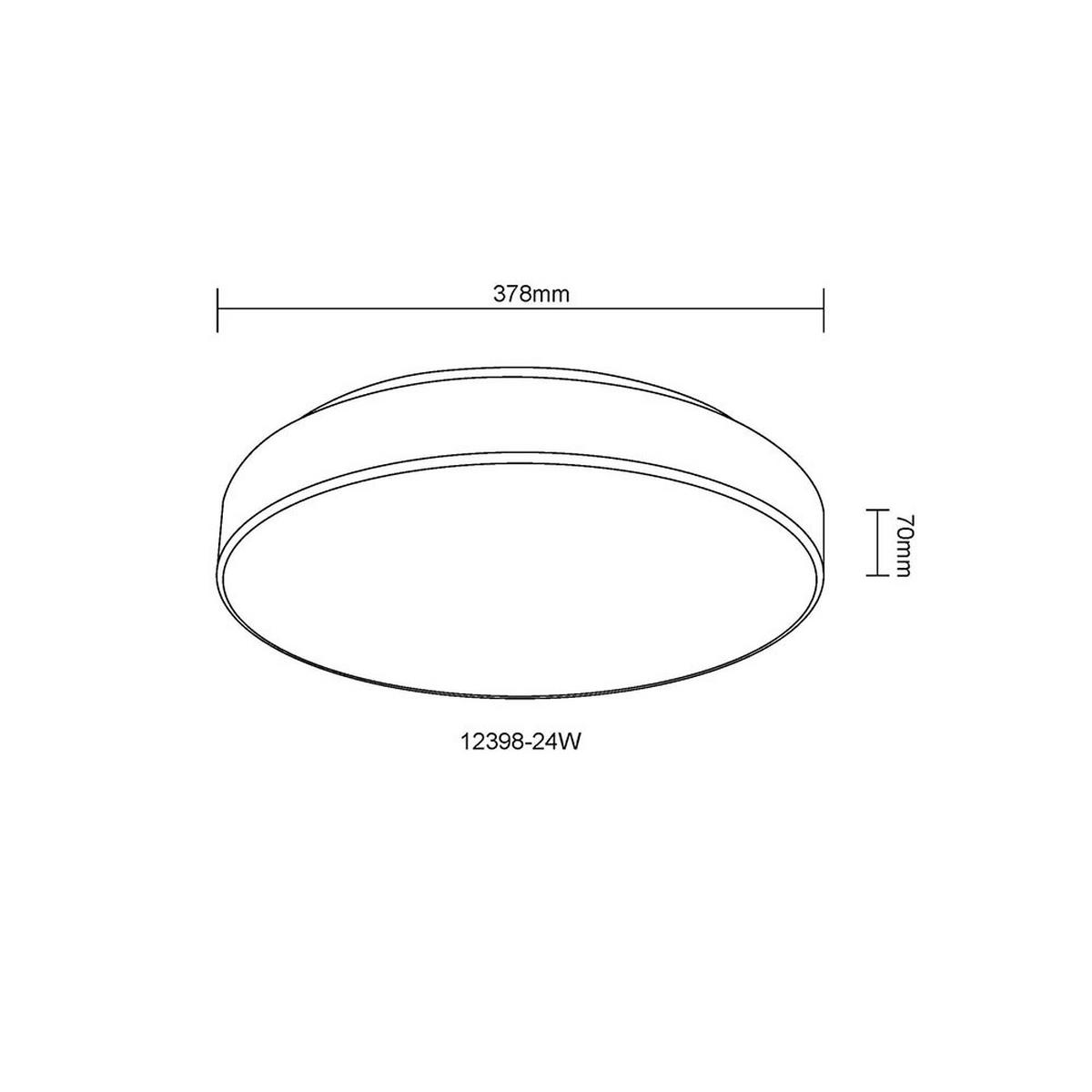 LED DECKENLEUCHTE Metall Weiß matt - Weiß, Metall (37.8/37.8/7cm) - Globo Lighting