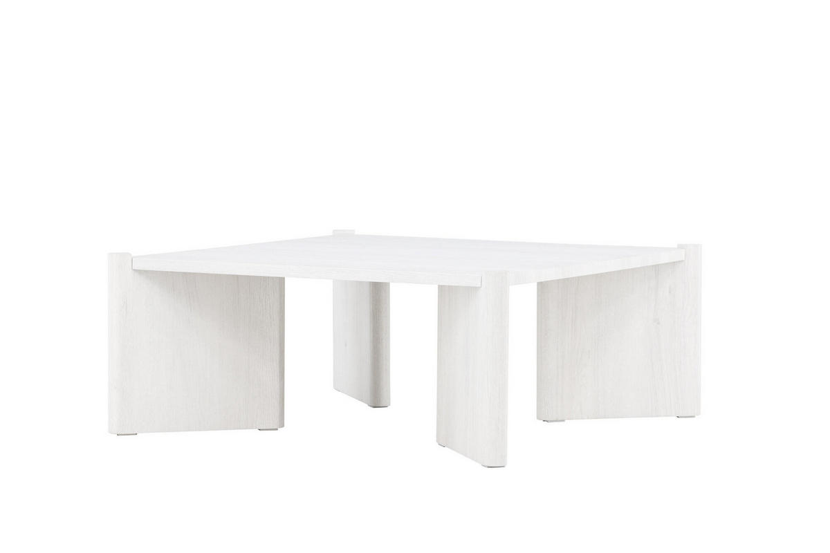 COUCHTISCH ROGALAND Weiß 100x100x40 cm - Weiß, Holzwerkstoff (100/100/40cm) - FURNLUX