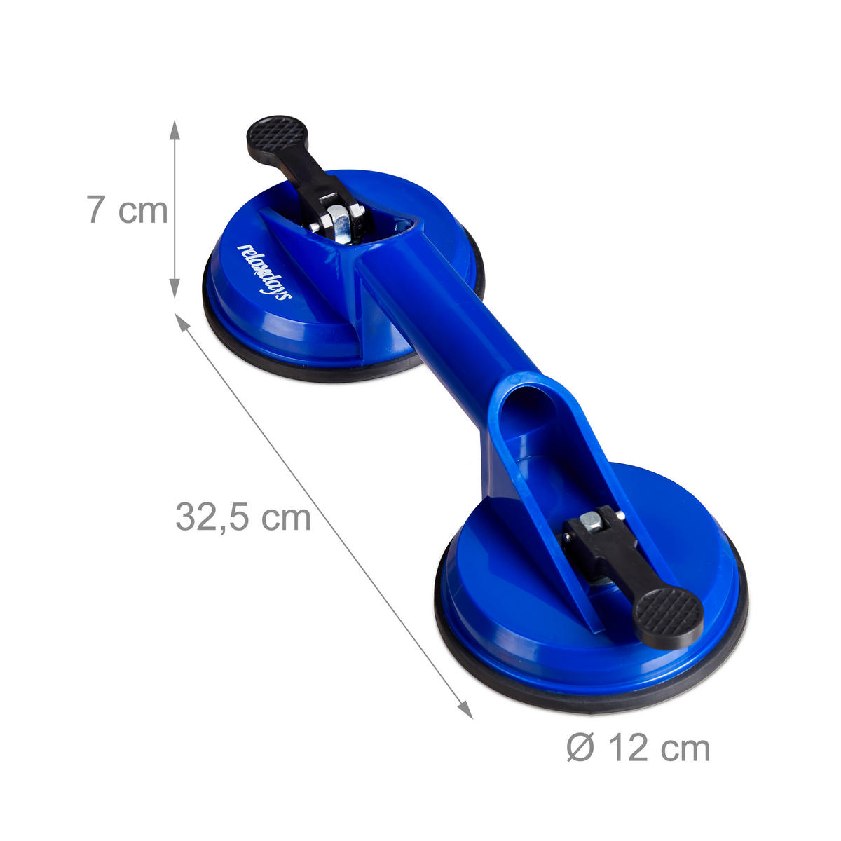 2XKOPFSAUGHEBER - Blau, Kunststoff (32.5/7/12cm) - Relaxdays