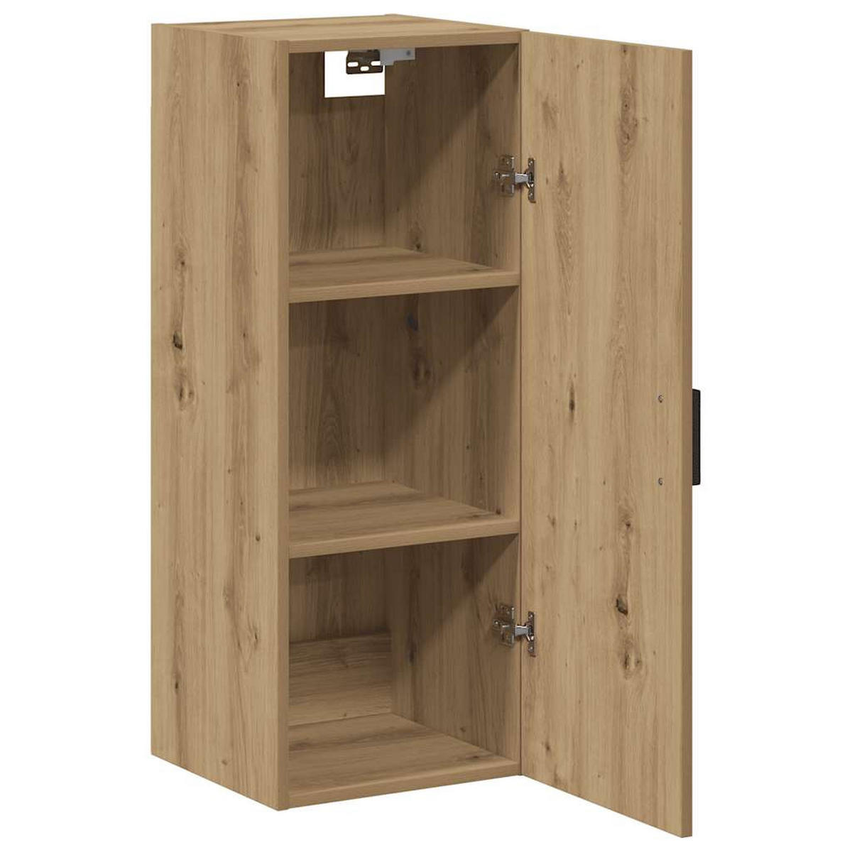 HÄNGESCHRANK mit 3 Fächern 34,5/34/90 cm aus Holzwerkstoff Artisan-Eiche Dekor - Eiche Artisan, Holz (34.5/90/34cm) - vidaXL