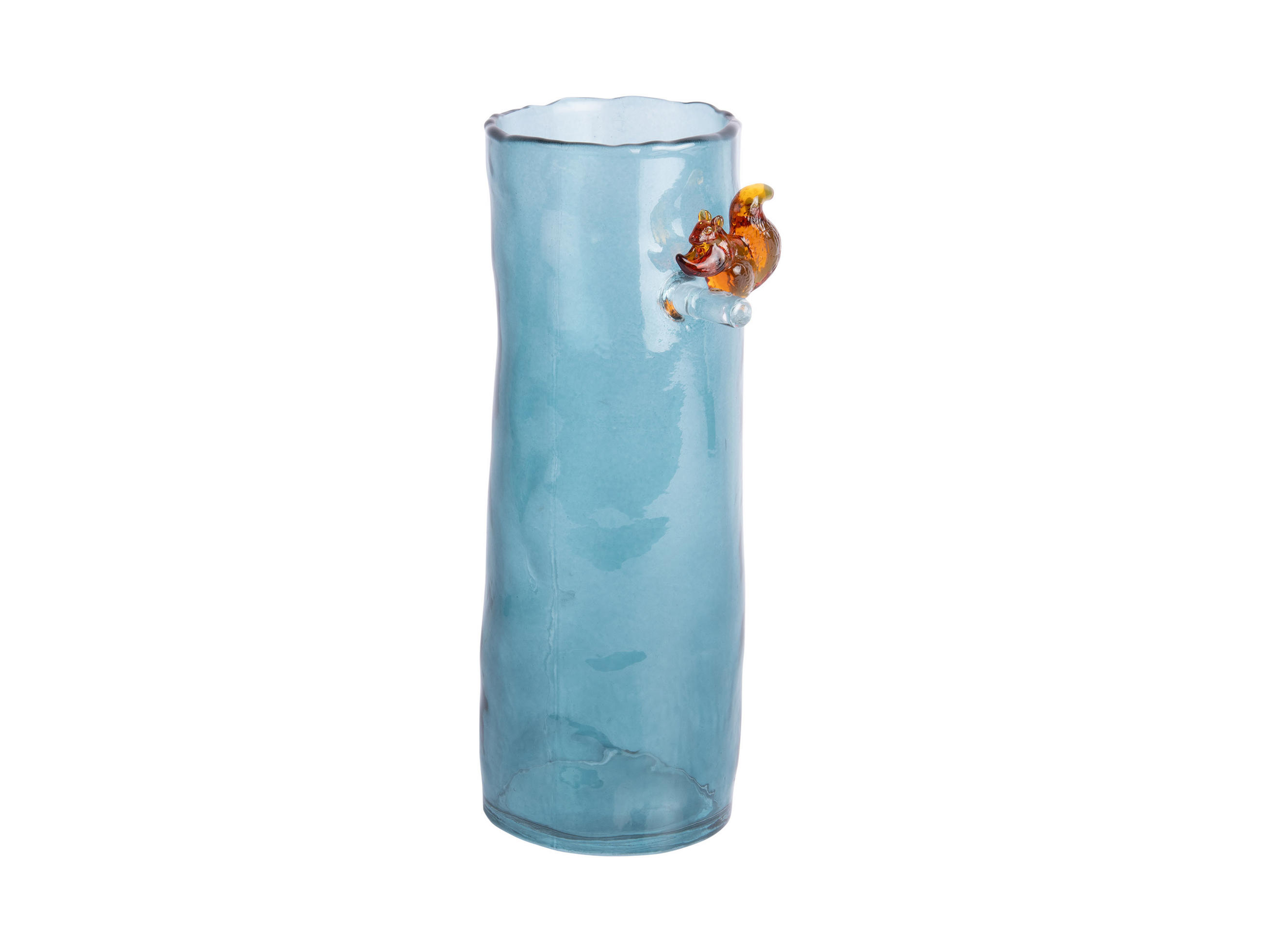 VASE Squirrel On Branch Large - Blau - 27 cm - Blau, Glas (9.5/27cm) - Present Time