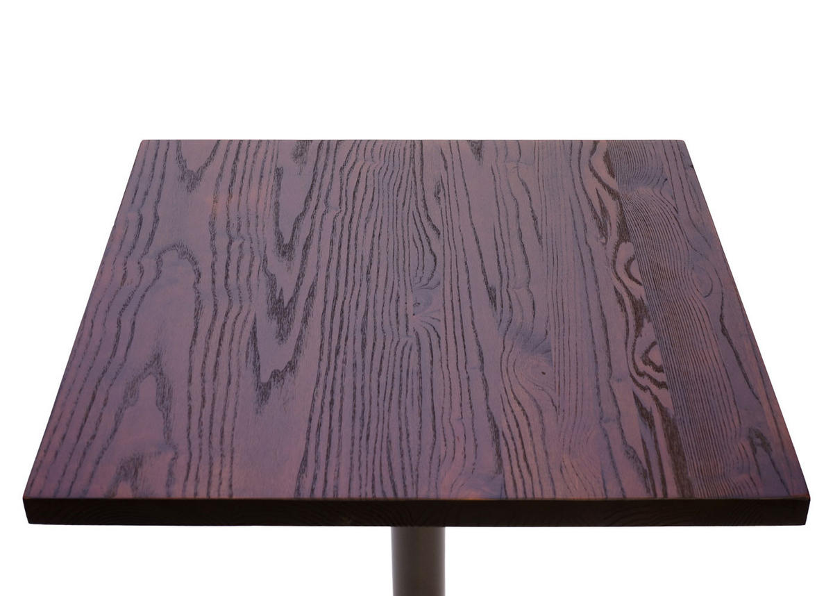 BISTROTISCH 76x60x60cm Industrial Gastronomie Ulme Holz Dunkelbraun - Dunkelbraun, Holz (60/60/76cm) - CHEFGASTRO