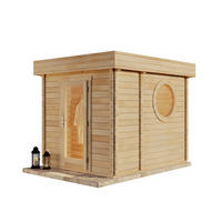GARTENSAUNA Holz Cubus - Naturfarben, Holz (264/257/321cm) - FinnTherm