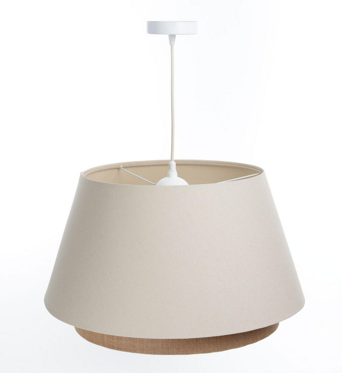 HÄNGELEUCHTE Beige 50/30 cm - Beige, Kunststoff (50/1.3/30cm) - ONZENO