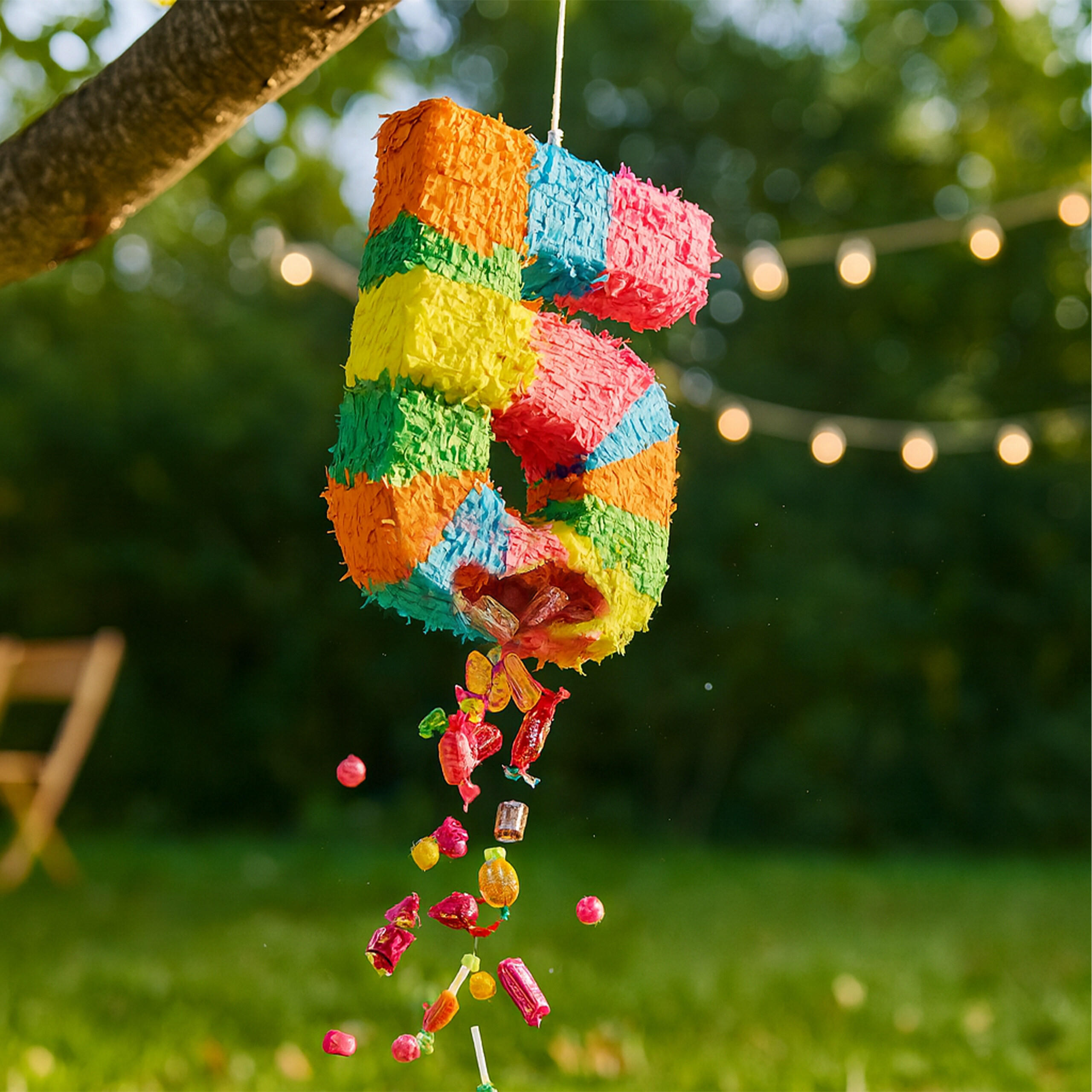 PINATA - Multicolor, Papier/Wellpappe (35.5/50.5/7.5cm) - Relaxdays