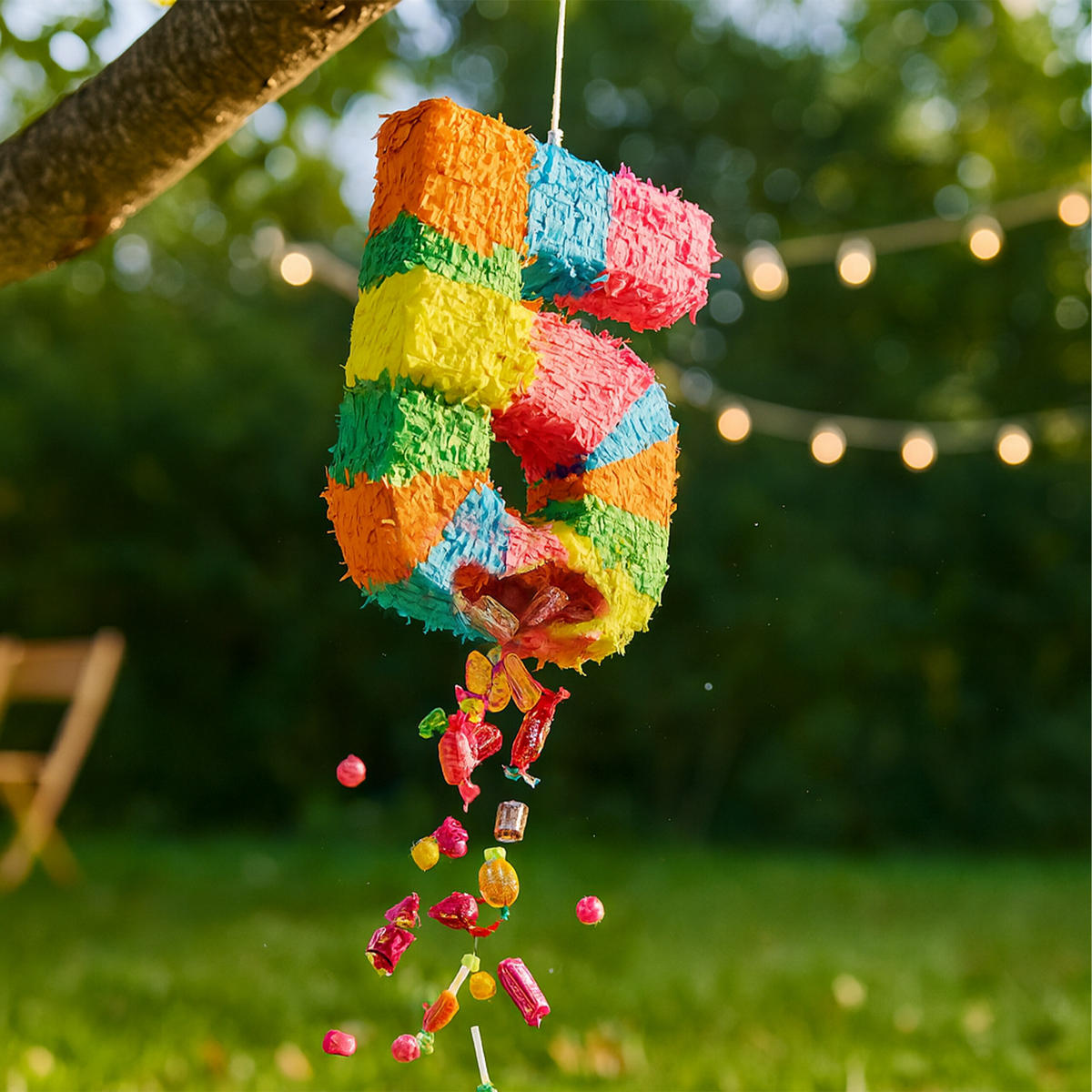 PINATA - Multicolor, Papier/Wellpappe (35.5/50.5/7.5cm) - Relaxdays