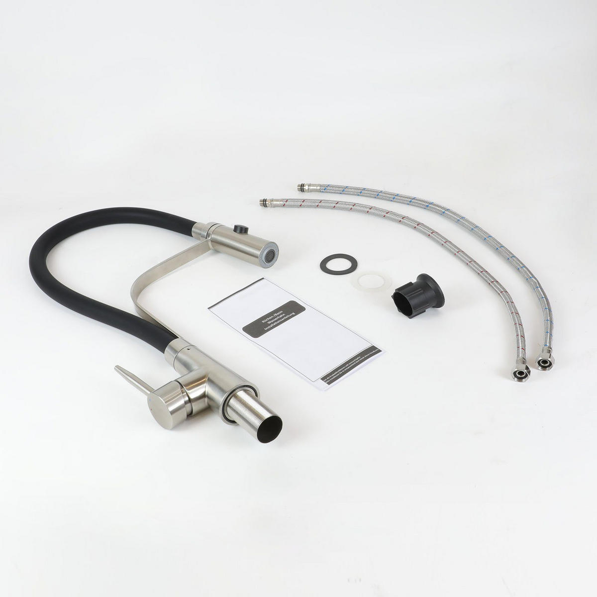 KÜCHENARMATUR Ulrike - Schwarz, Metall (6/47/18cm) - Nettlife