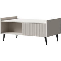 COUCHTISCH Arysa Beige Cashmere 100/45/60 cm - Kaschmir/Beige, Holzwerkstoff/Metall (60/100/45cm) - WFL GROUP
