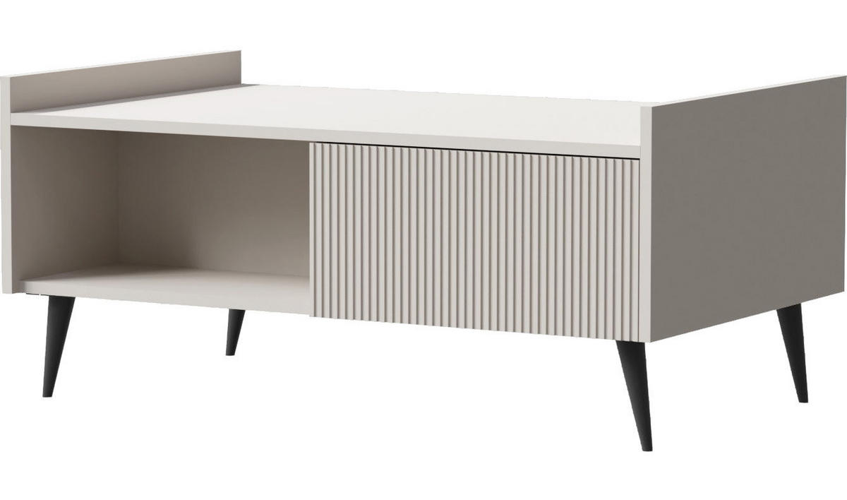 COUCHTISCH Arysa Beige Cashmere 100/45/60 cm - Kaschmir/Beige, Holzwerkstoff/Metall (60/100/45cm) - WFL GROUP