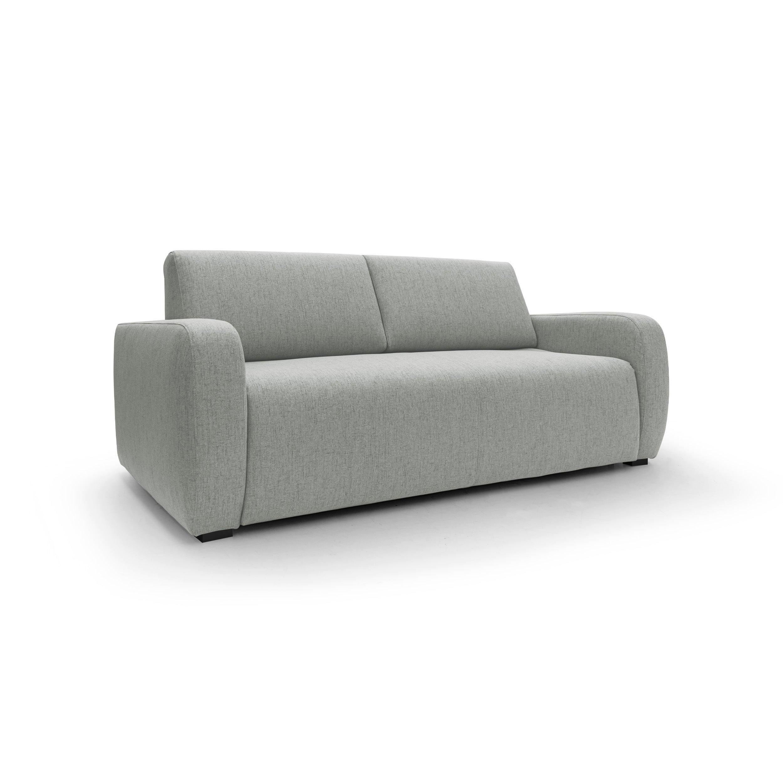 SCHLAFSOFA Duna - Hellgrau, Textil (195/93/100cm) - Divani.store