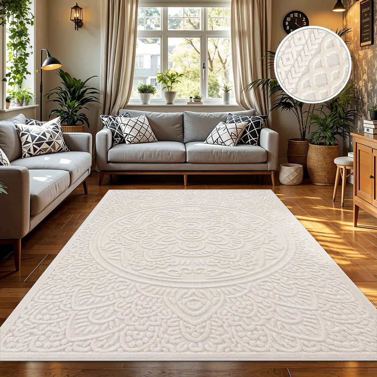 OUTDOORTEPPICH Marokkanisch Creme 200 x 290 cm - Creme, Kunststoff (200/290cm) - TT Home