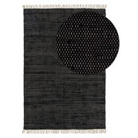 TEPPICH aus recyceltem Material Tom Schwarz 120x170 cm - Schwarz, Textil (120/1cm) - KUNSTLOFT