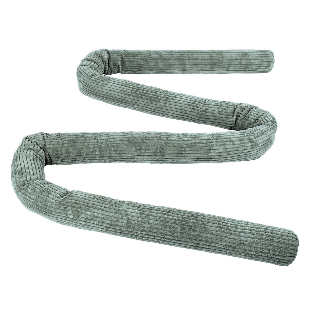BETTUMRANDUNGSSCHUTZ Bettschlange aus Cord, 200 cm, Olivgrün - Grün, Textil - MeowBaby