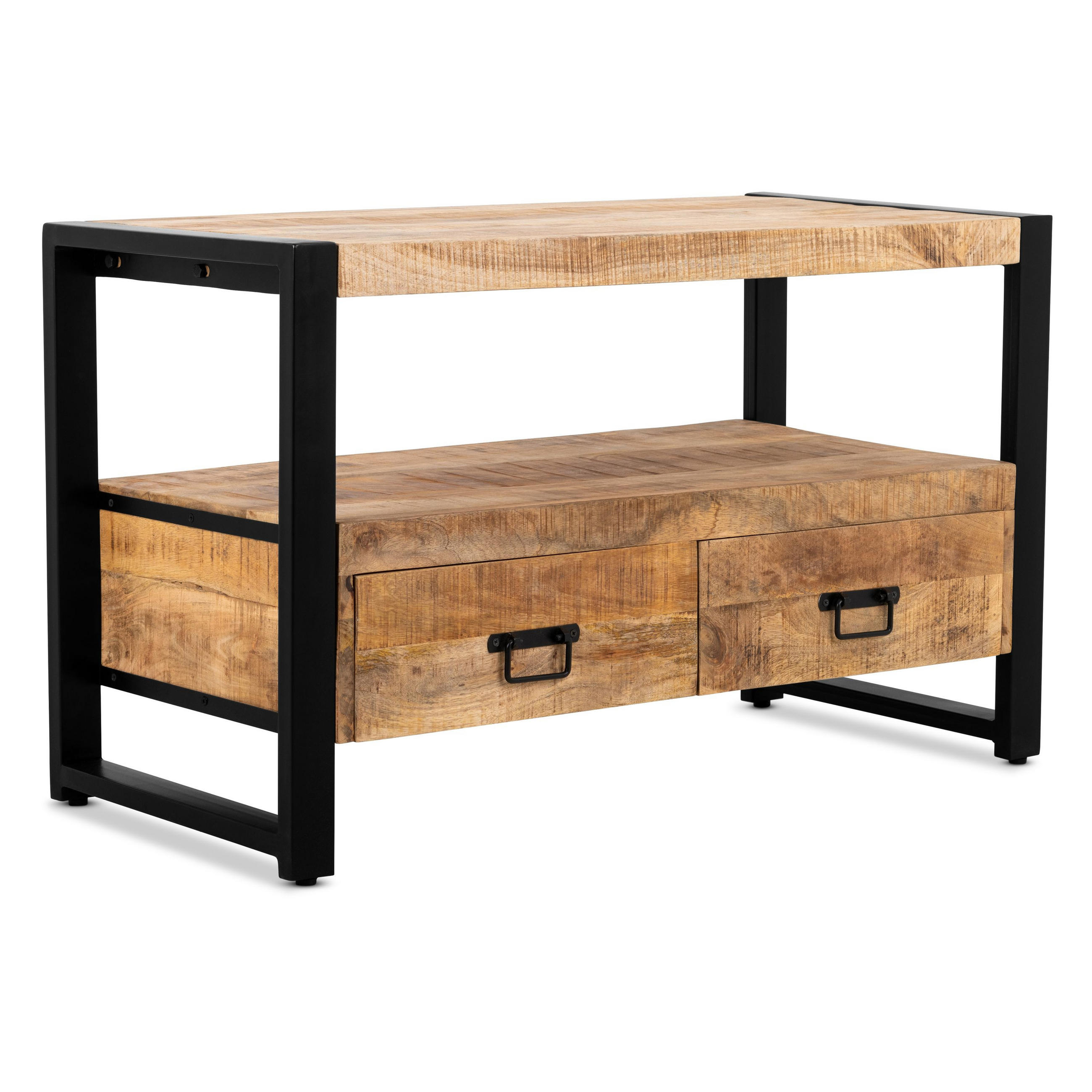 TV Board Britt Mangoholz 120 cm / 45 cm Natur - Naturfarben, Holz (120/60/45cm) - Villa Möbel