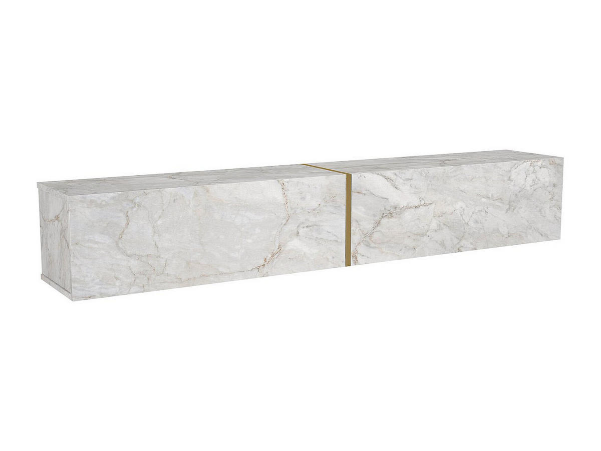 TV-HÄNGESCHRANK - 181.8 cm x 31.7 cm - holz - weiß Dinoma - Weiß, Holz (181.8/30/31.7cm) - Vente-Unique