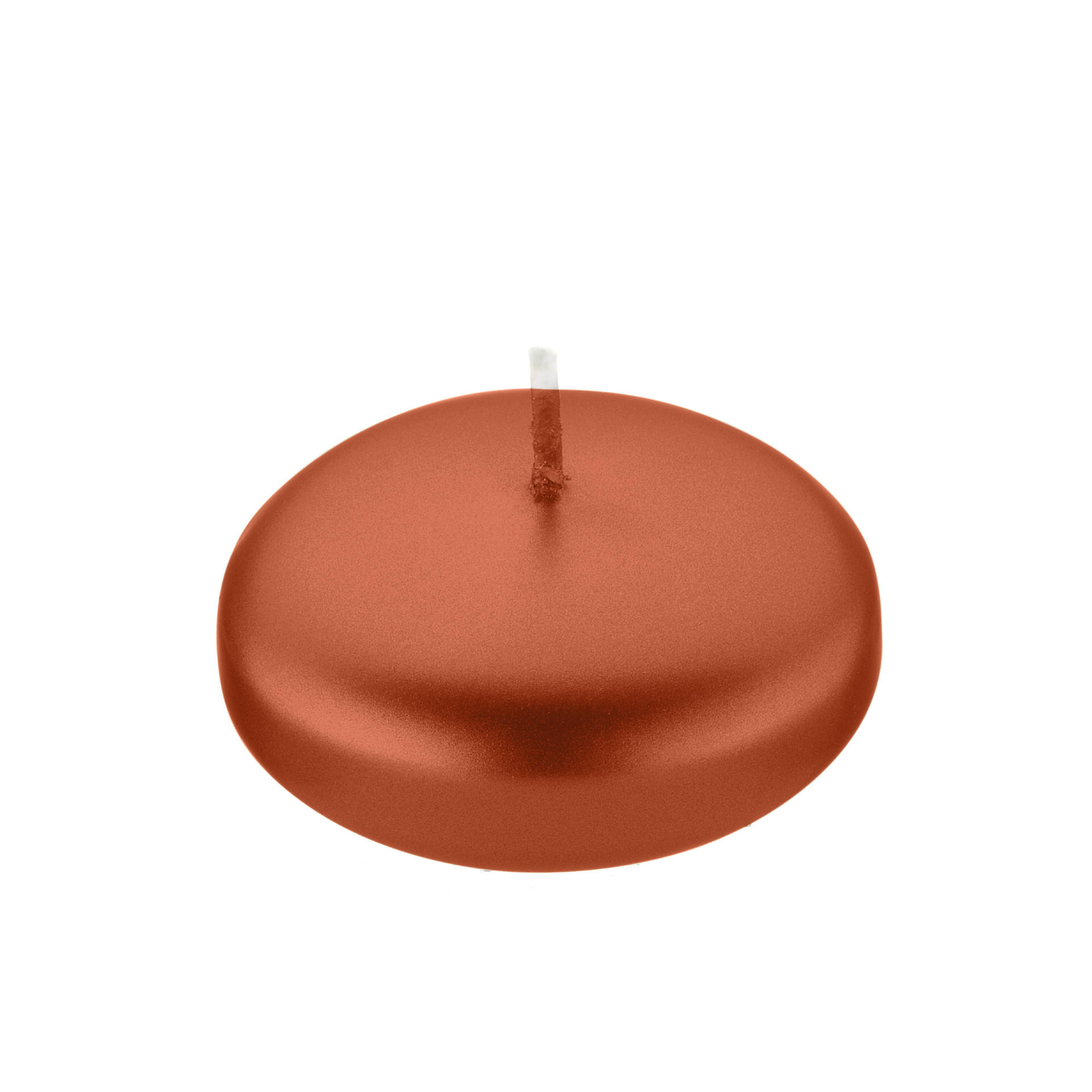 SCHWIMMKERZEN Kupfer 26 x Ø 42 mm, 40 Stück - Kupferfarben, Paraffin (4.2/2.6/2.6cm) - Kopschitz Kerzen