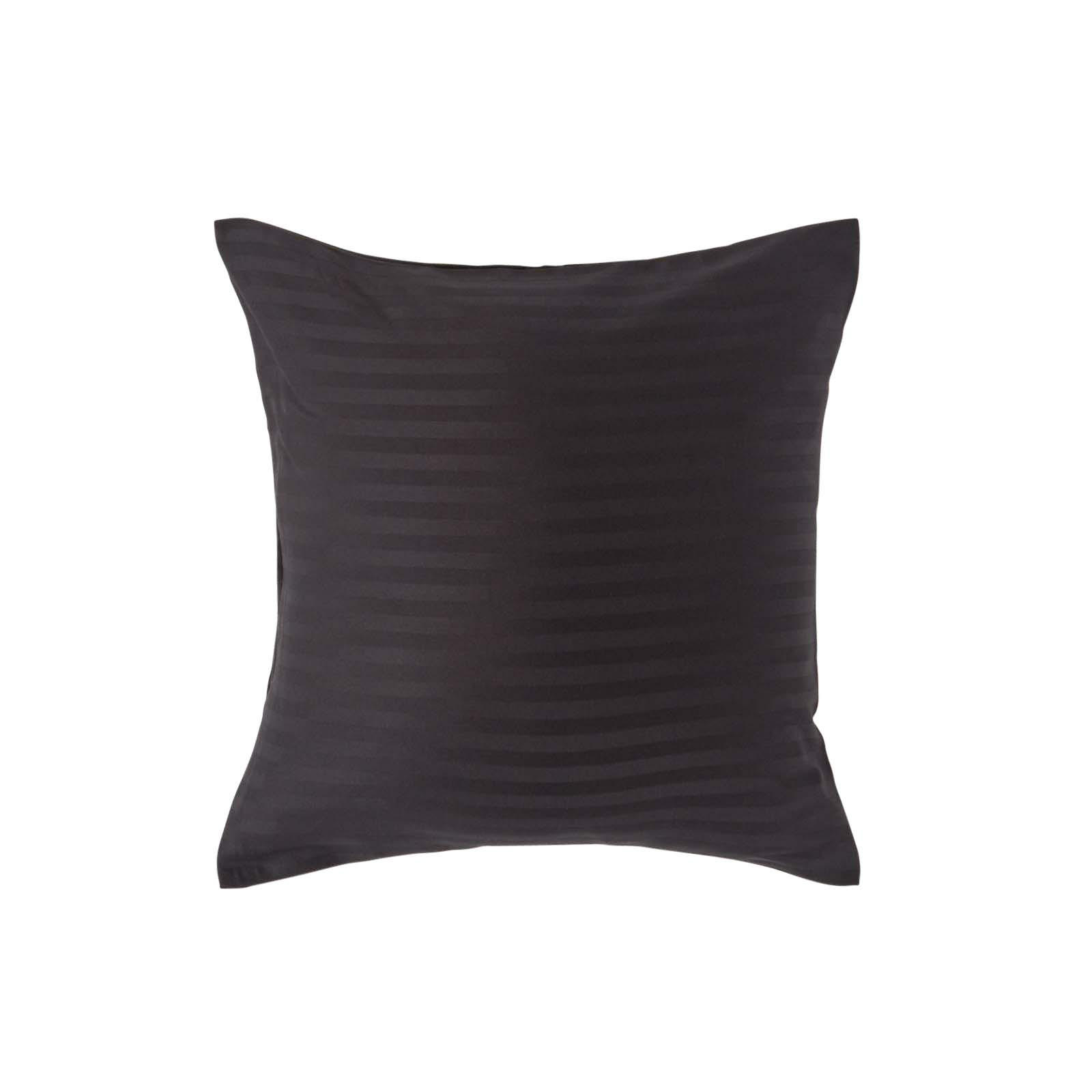 KISSENBEZUG Damast, Ägyptische Baumwolle, Fadendichte 330 - Schwarz, Textil (40/40cm) - Homescapes