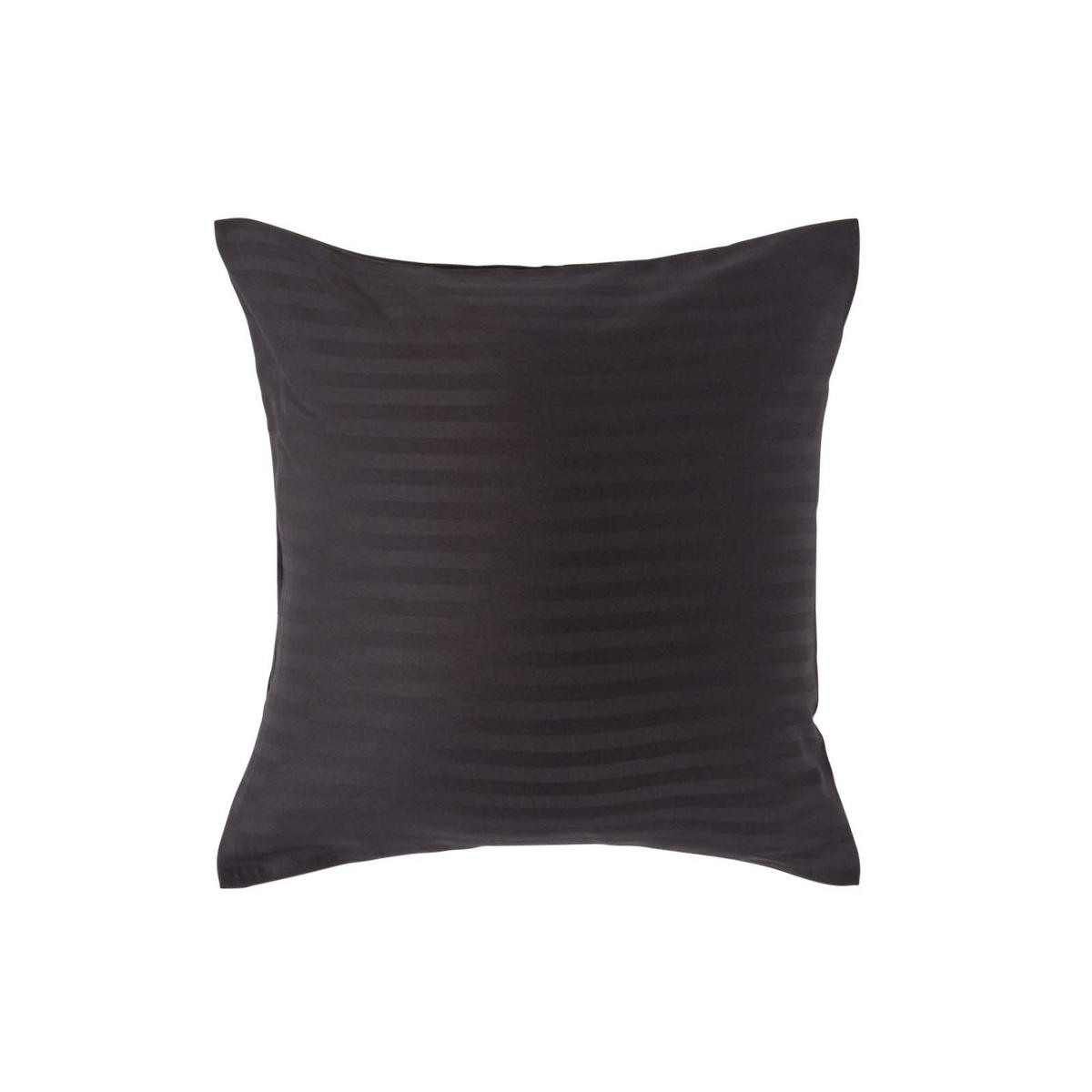KISSENBEZUG Damast, Ägyptische Baumwolle, Fadendichte 330 - Schwarz, Textil (40/40cm) - Homescapes