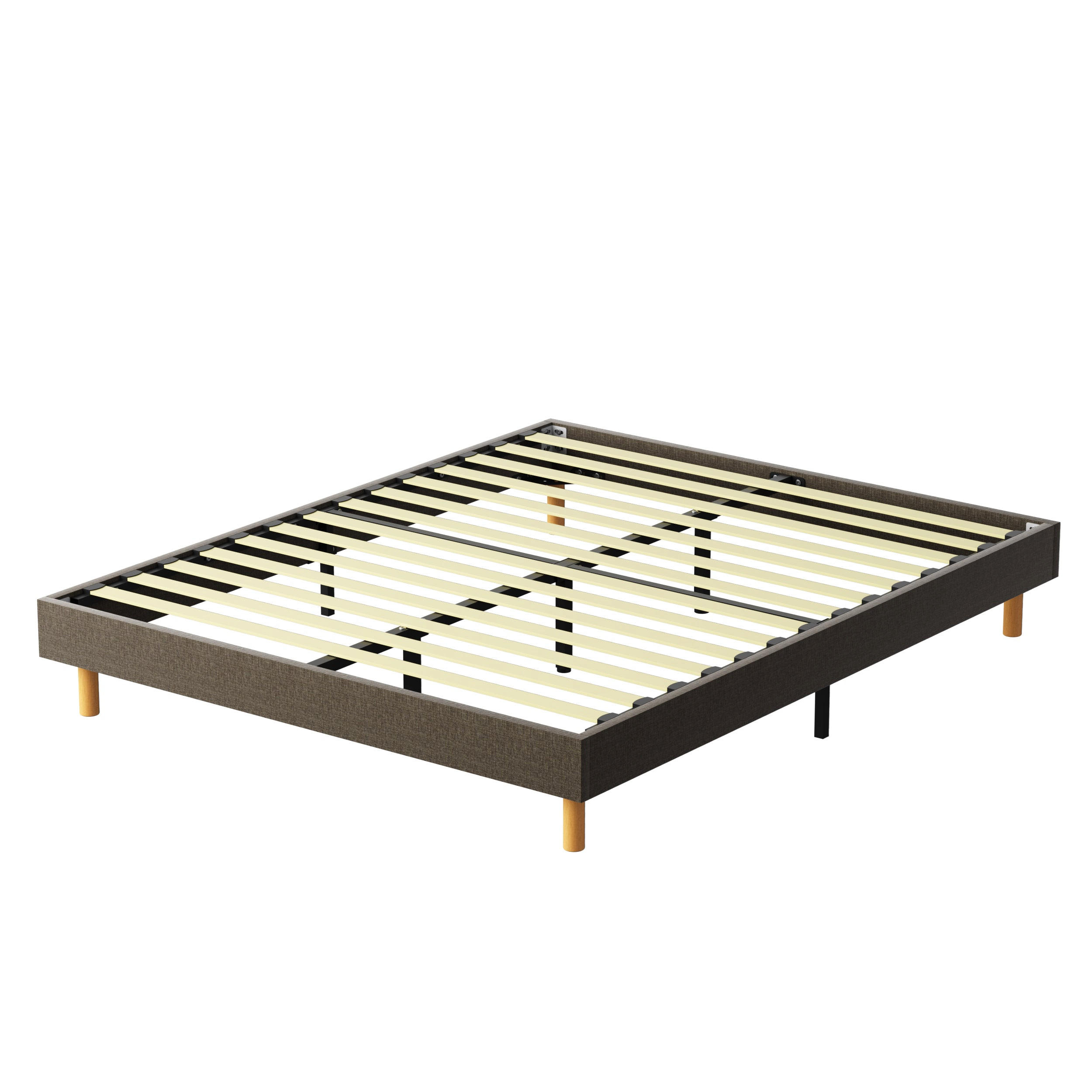 Dewinner Polsterbettrahmen Braun 160x29x200 cm